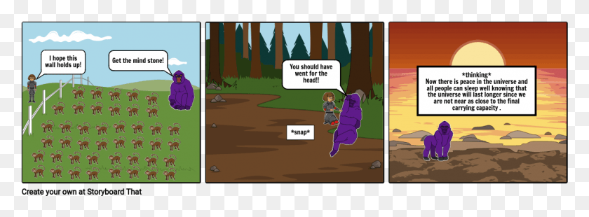 1145x367 Thanos Storyboard Cartoon, Person, Human, People HD PNG Download