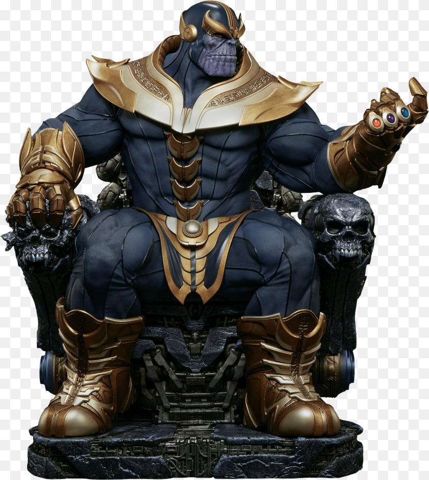 1344x1500 Thanos Throne Maquette Statue Marvel Thanos On Throne Maquette, Furniture, Adult, Male, Man Clipart PNG