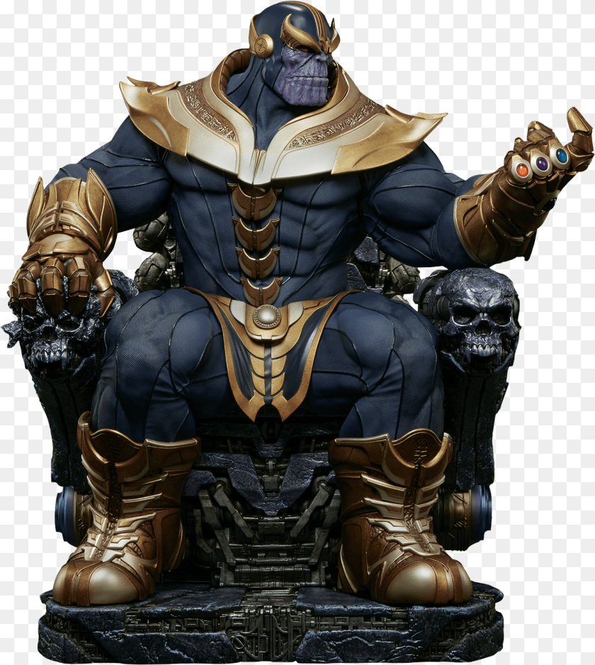 Thanos Throne Statue, Furniture, Adult, Male, Man Sticker PNG