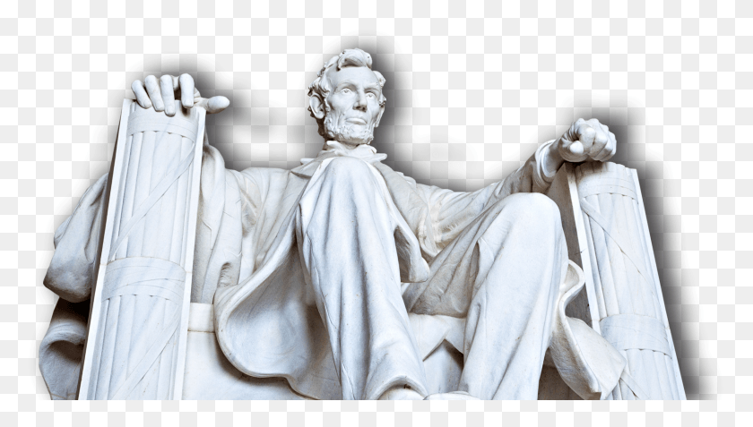 1644x880 Мемориал Линкольна, Скульптура, Человек Png Скачать