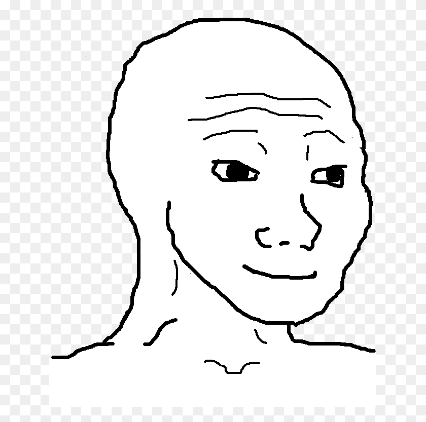 645x773 That Was Real Wholesome Wojak, Face, Person, Human HD PNG Download
