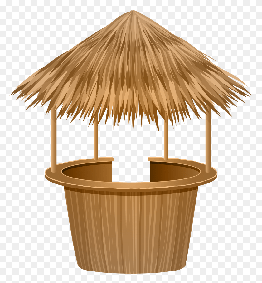 7186x7807 Thatched Tiki Bar Clip Art Image HD PNG Download