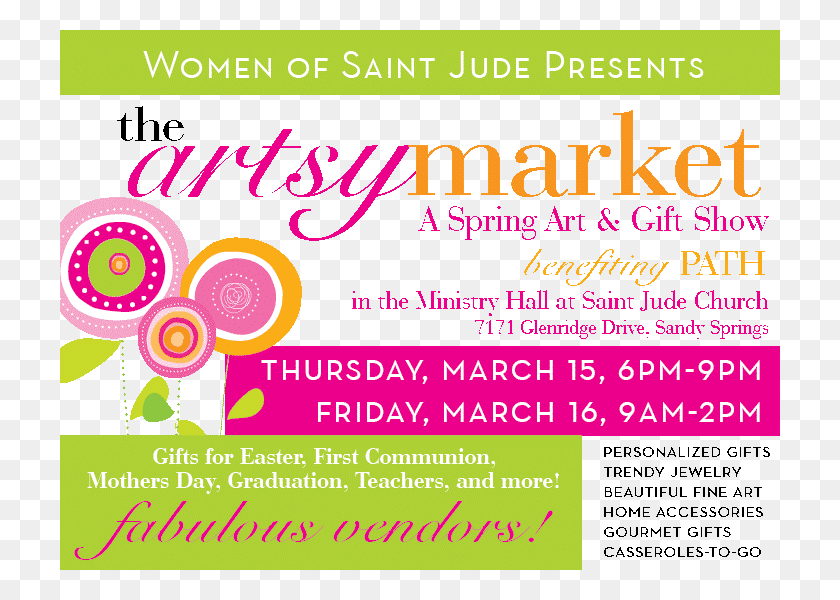 720x540 The 5th Annual Artsy Market At Saint Jude College Of Saint Rose, Advertisement, Poster, Flyer HD PNG Download