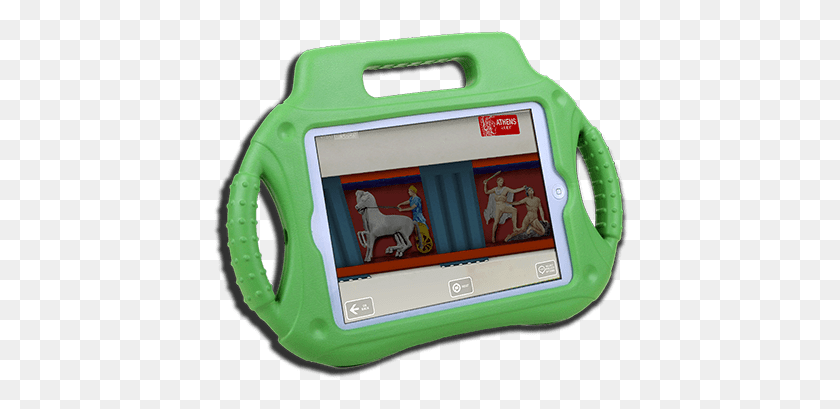 416x349 Descargar Png La Acrópolis 3D Aplicación Una Nueva Herramienta De Guía Para Las Familias Gadget, Reloj Digital, Persona, Humano Hd Png