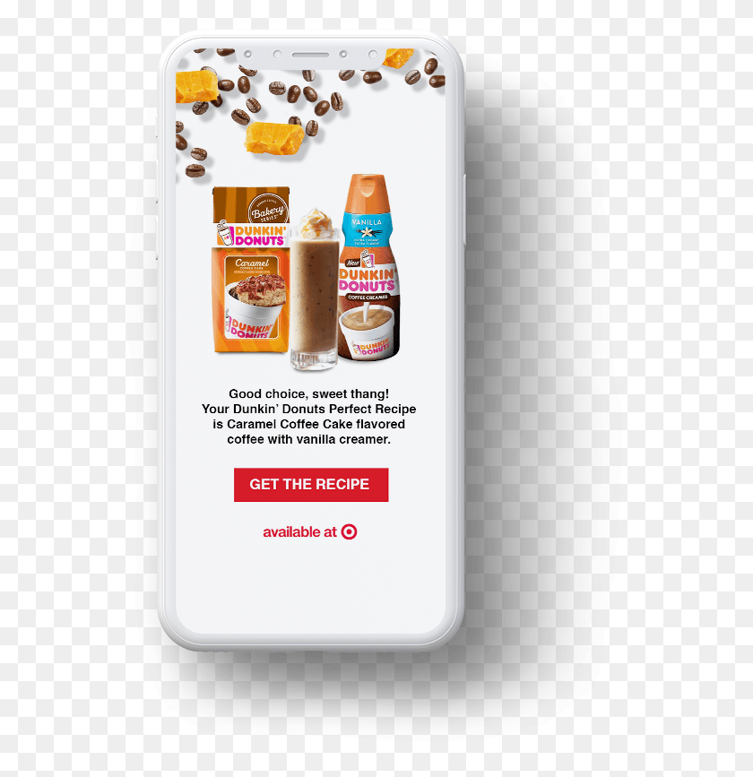 581x807 The Ad Helped Promote Dunkin Donuts Flavors While Allowing Juice, Bottle, Mobile Phone, Phone HD PNG Download