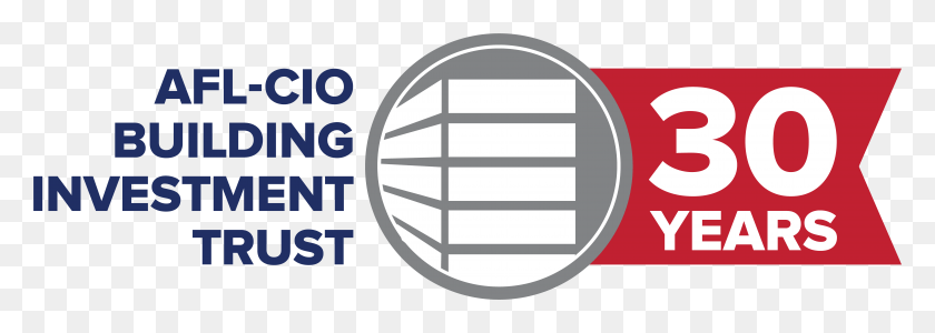 8326x2569 The Afl Cio Building Investment Trust Is A Bank Collective Circle, Text, Logo, Symbol HD PNG Download