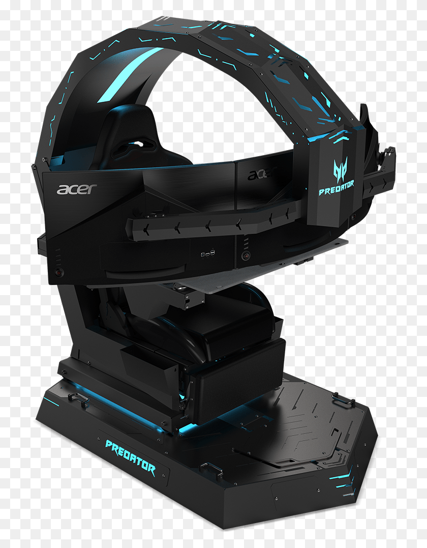 720x1017 The All New Predator Thronos Reimagines The Gaming Acer Predator Gaming Chair, Helmet, Clothing, Apparel HD PNG Download