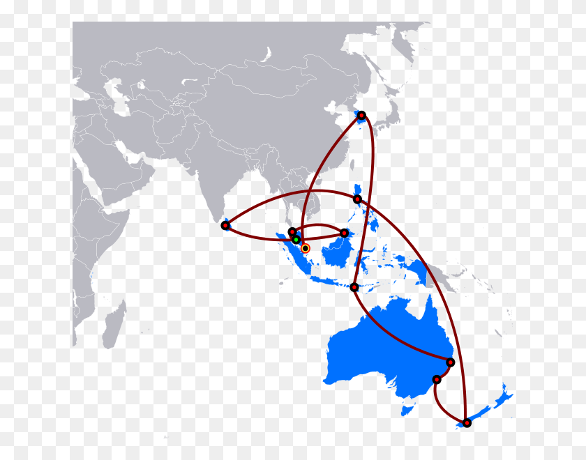 634x600 La Asombrosa Raza De Asia 4 Mapa De India Y Malasia Mapa, Pájaro, Animal Hd Png