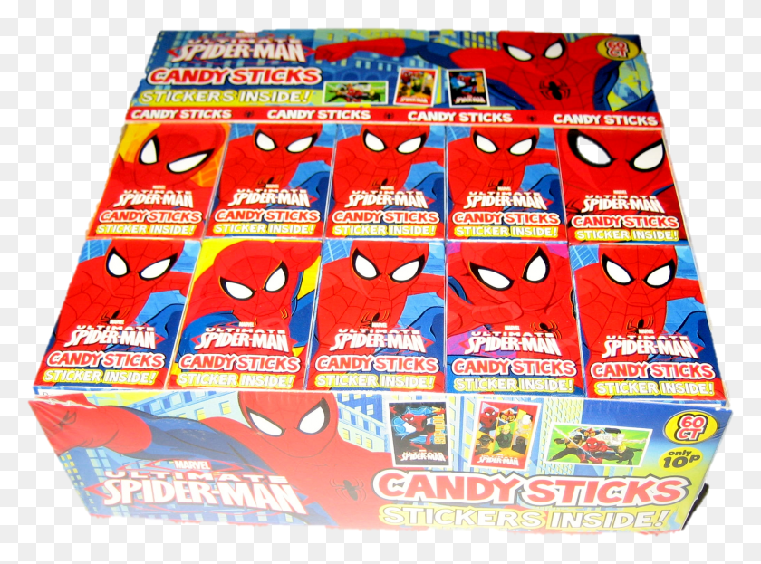 2044x1477 The Amazing Spiderman Candy Sticks By World 60 Packets Fictional Character HD PNG Download