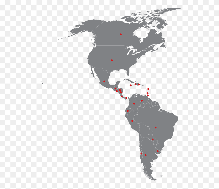 550x664 The Americas And The Caribbean Black Map North America, Plot, Diagram, Nature HD PNG Download