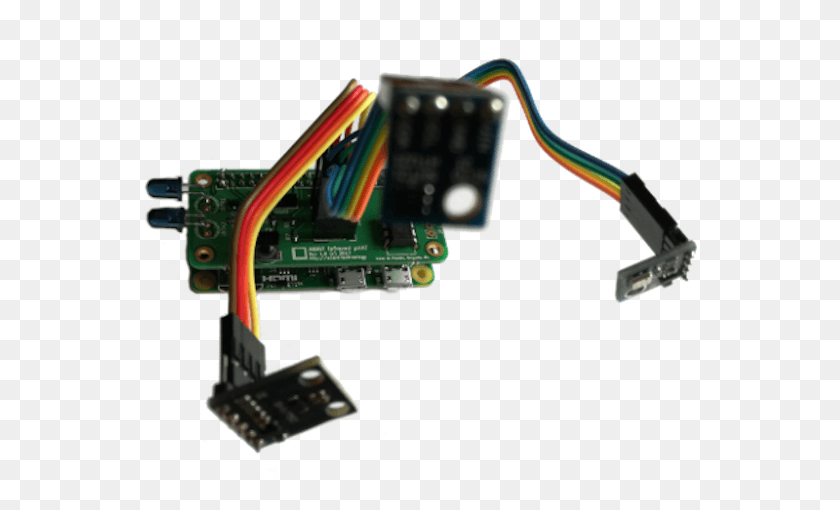 557x450 The Anavi Infrared Phat Crams A Pair Of Ir Leds An Electronics, Hardware, Electronic Chip, Adapter HD PNG Download