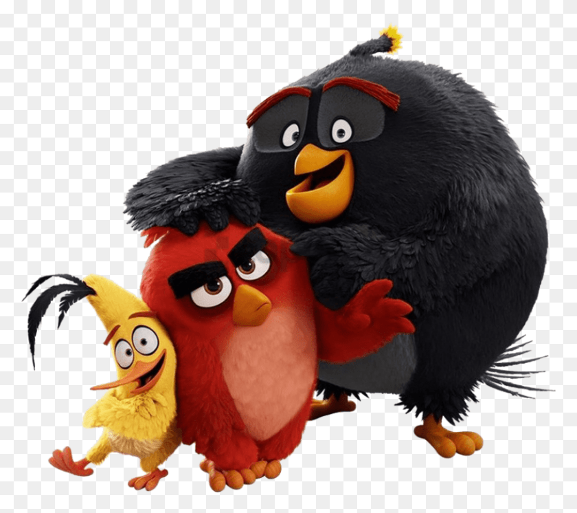 850x748 Angry Birds Movie Images The Trio Wallpaper Angry Birds Movie, Игрушка, Птица, Животное Hd Png Скачать