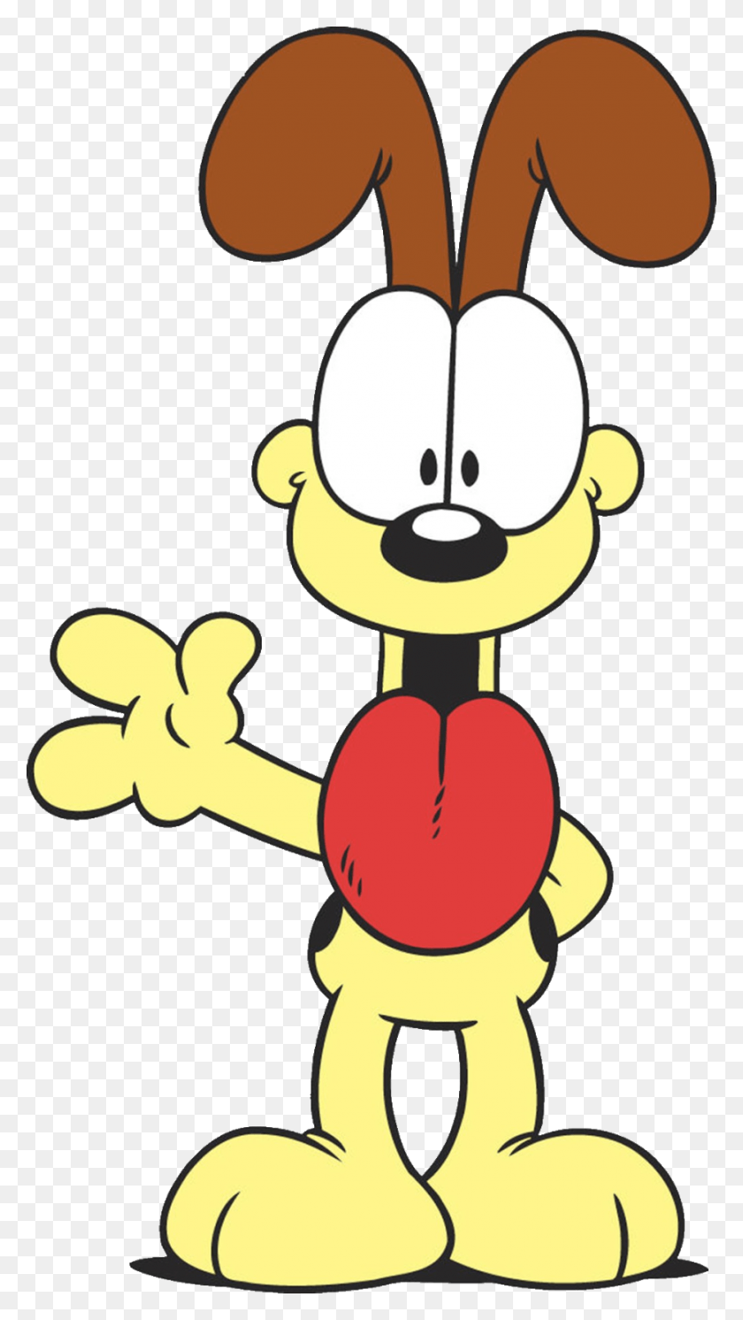 871x1600 The Animal Characters Odie From Garfield, Text, Heart, Hook HD PNG Download