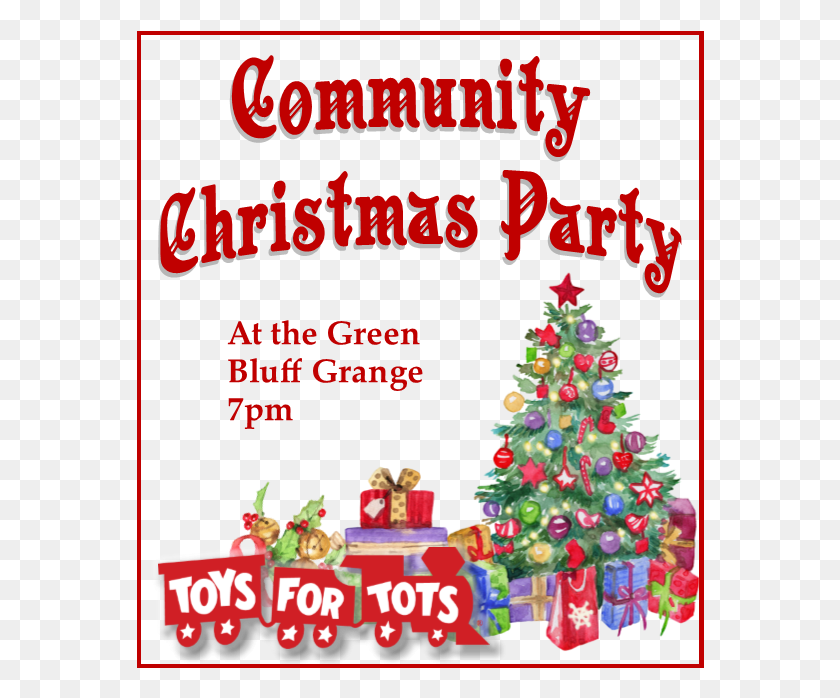 568x638 The Annual Community Christmas Party Will Be Held On Christmas Tree, Tree, Plant, Ornament HD PNG Download