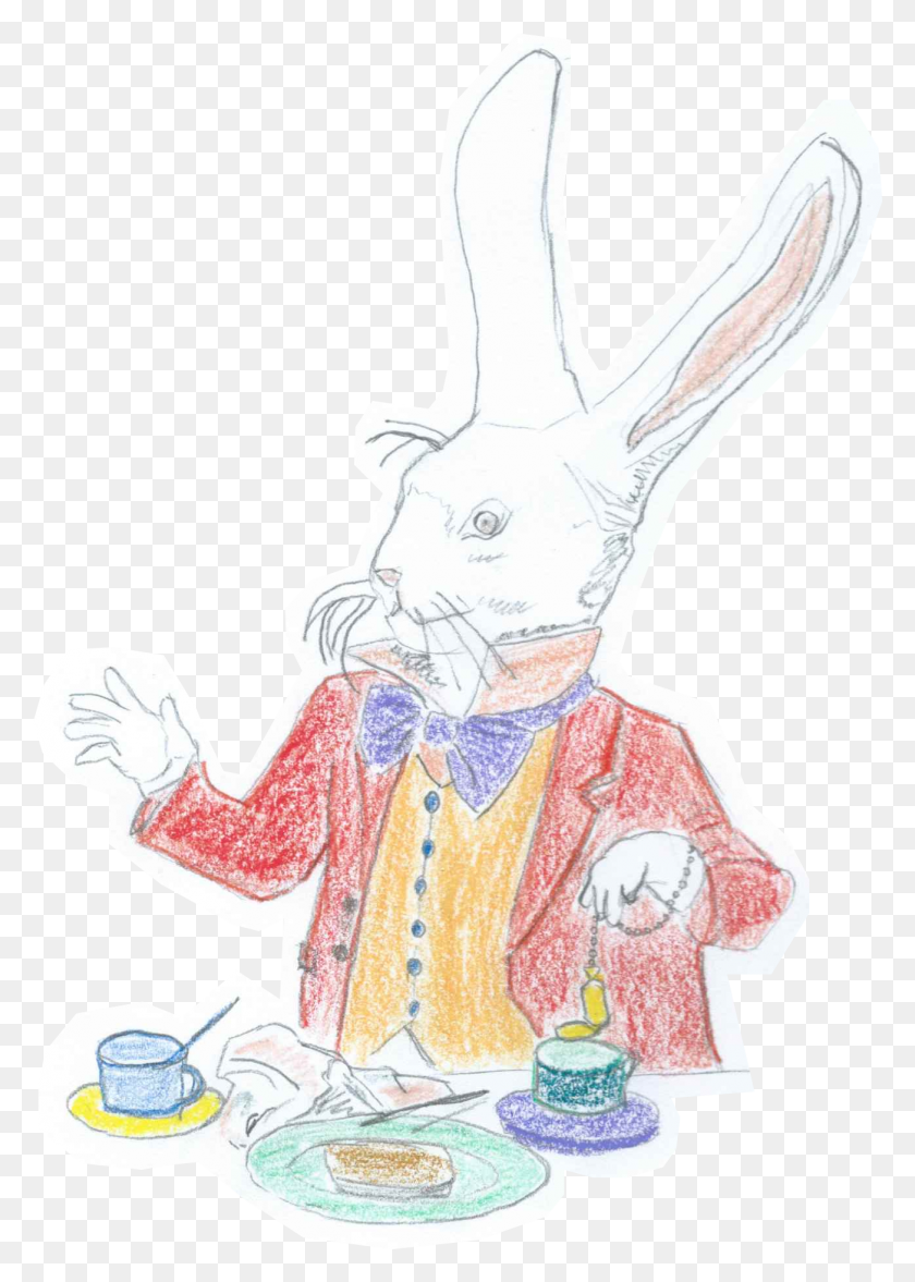 1303x1867 The Apple Watch And The March Hare Illustration, Mammal HD PNG Download