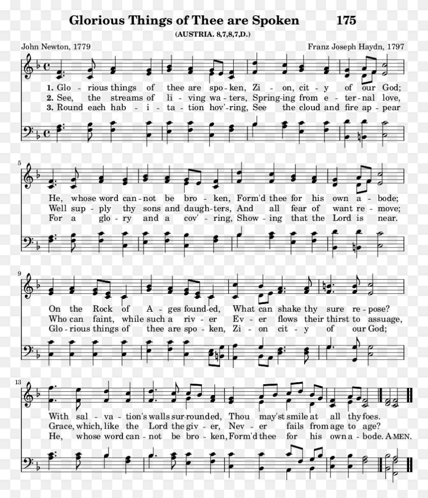784x921 The Army And Navy Hymnalhymnsglorious Things Of Thee Come Now Fount Hymn, Document, Text, Sheet Music HD PNG Download