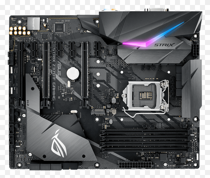 1189x994 The Asus Rog Strix Z370 F Gaming Is A Good Case In Asus Rog Strix Z370 F Gaming, Electronics, Computer, Hardware HD PNG Download