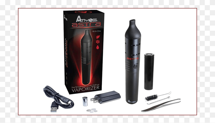 701x421 The Atmos Astra Dry Herb Vaporizer By J Rifle, Bottle, Cylinder, Cosmetics HD PNG Download