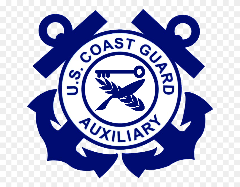 653x596 The Auxiliary Food Service Program Enhances Coast Guard Coast Guard Auxiliary Logo, Symbol, Trademark, Badge HD PNG Download