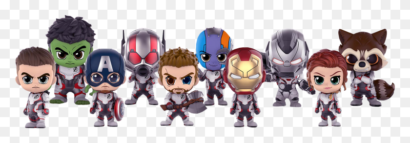 1567x469 The Avengers Team Suit Cosbaby Hot Toys Bobble Head Hot Toys Avengers Endgame Cosbaby, Doll, Toy, Person HD PNG Download