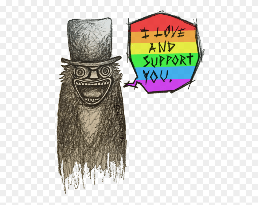 499x608 The Babadook Is Really Hardcore Illustration, Architecture, Building, Pillar HD PNG Download