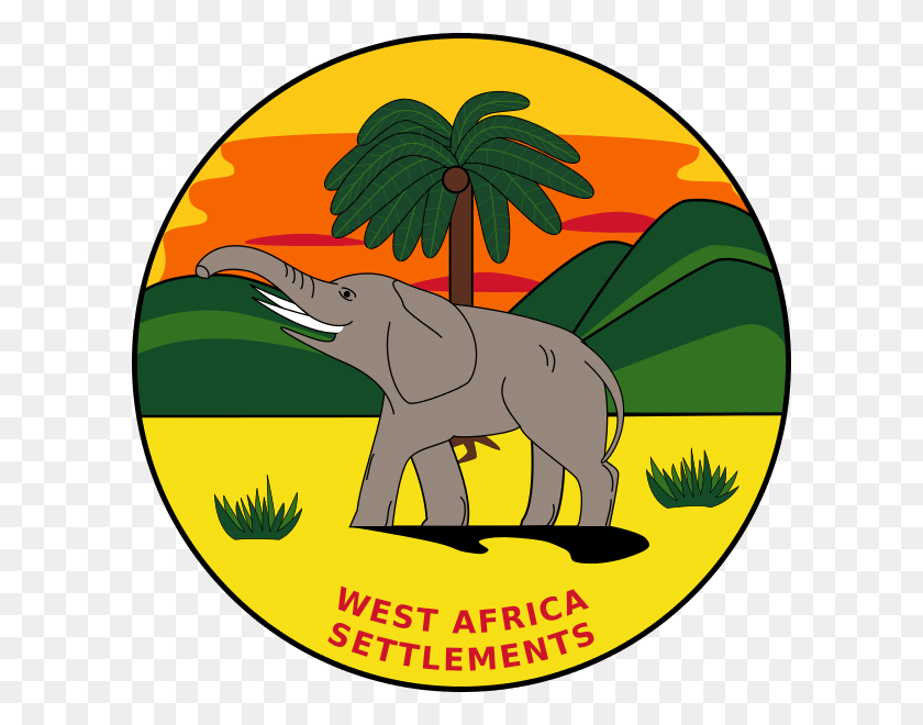 600x600 La Insignia De Los Asentamientos Británicos De África Occidental, Etiqueta, Texto, Logotipo Hd Png