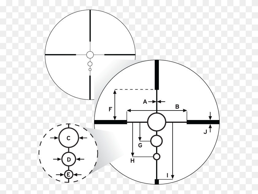 591x572 El Retículo De Caza De Predator Bdc Utiliza Círculo Balístico, Plano, Diagrama, Diagrama Hd Png