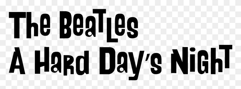 916x295 The Beatles 39a Hard Day39s Night39 Beatles Yesterday And Today Logo, Gray, World Of Warcraft HD PNG Download