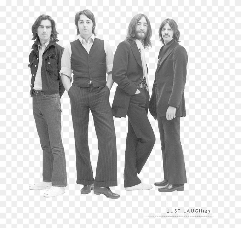649x733 The Beatles By Justlaugh143 Pluspng Beatles Now On Itunes, Clothing, Person, Suit HD PNG Download