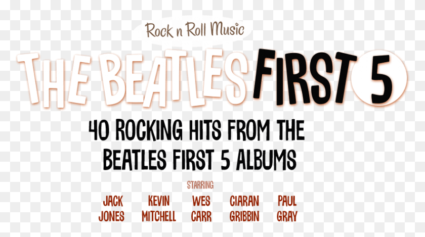 820x431 The Beatles First Five, Text, Alphabet, Word HD PNG Download