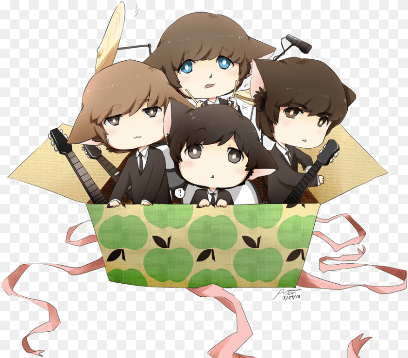 901x790 The Beatles Images Beatle Kittens Hd Wallpaper And Anime Beatles Fan Art, Book, Comics, Publication, Baby Sticker PNG