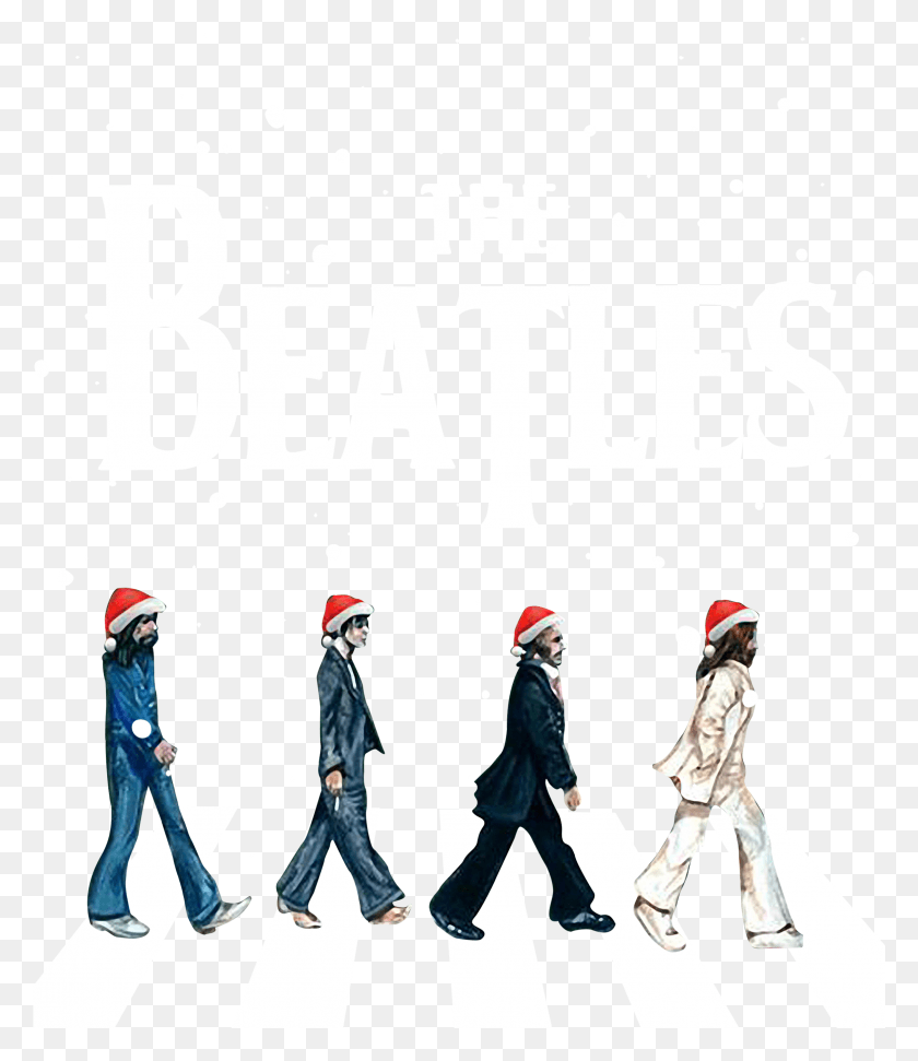 2351x2747 The Beatles Santa Abbey Road Star Trek Tribute Christmas Figurine, Person, Human, Poster HD PNG Download