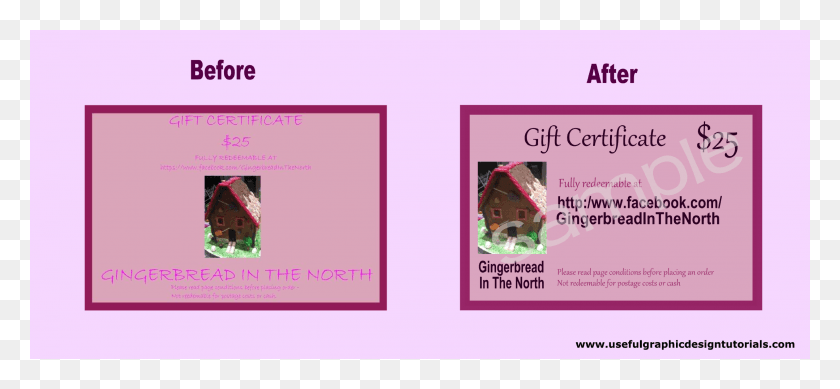 2765x1169 The Before Amp After Of A Gift Voucher Template Inkscape Before And After, Advertisement, Poster, Flyer HD PNG Download