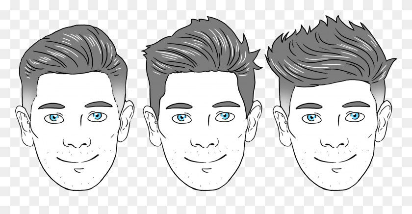 2562x1236 The Best Hairstyle For Your Face Shape Oval Shape Face Haircut Male, Person, Head HD PNG Download
