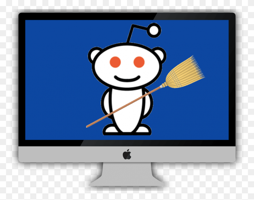 896x692 The Best Mac Cleaner Apps According To Reddit Sad Reddit Alien, Monitor, Screen, Electronics HD PNG Download