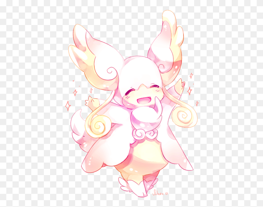 430x602 The Best Way To Battle Is With Your Favorite Pokemon Mega Audino Cute, Graphics, Floral Design HD PNG Download