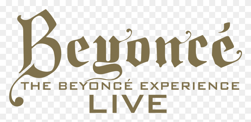 1247x557 Descargar Png The Beyonc Experience Live Beyonce Experience Logotipo, Texto, Alfabeto, Word Hd Png