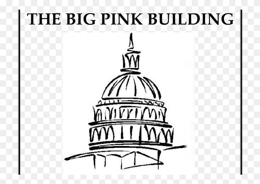 726x534 The Big Pink Building House Of Reps Drawing, Architecture, Tower, Dome HD PNG Download