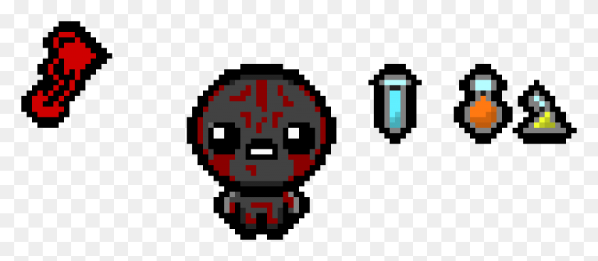1040x410 The Binding Of Isaac Illustration, Robot, Pac Man HD PNG Download