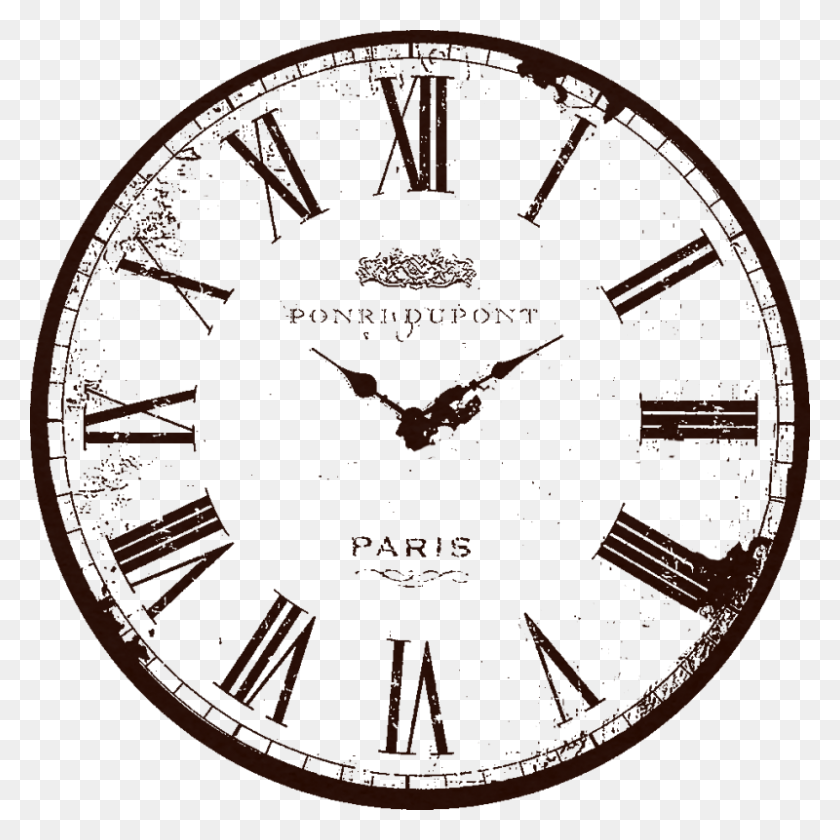 800x800 Биологические Часы Relojes Antiguos Blanco Y Negro, Аналоговые Часы, Настенные Часы Png Скачать