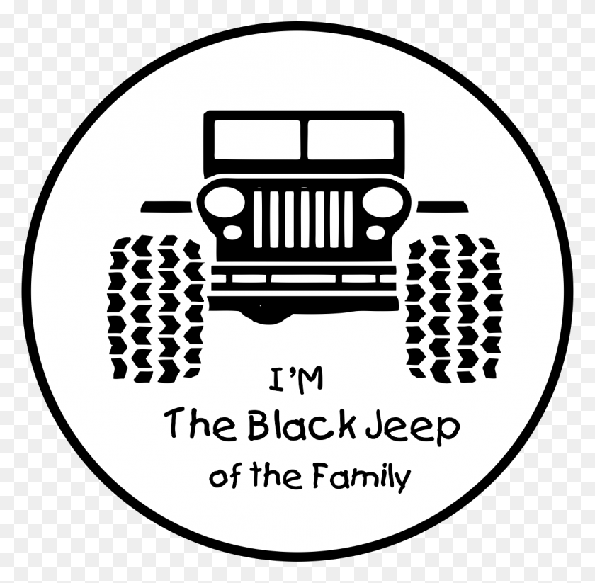 1161x1136 The Black Jeep Of The Family Got Mud Jeep Logo, Word, Symbol, Trademark HD PNG Download