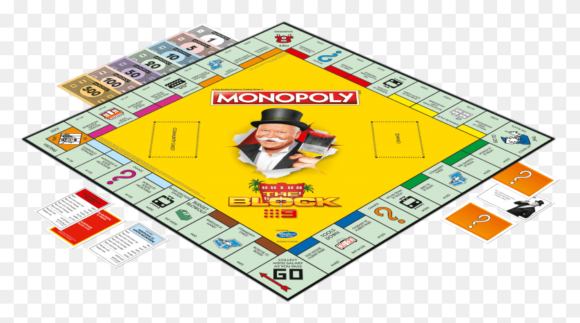 3436x1798 The Block Monopoly Buy The Block Monopoly, Person, Human, Flyer HD PNG Download