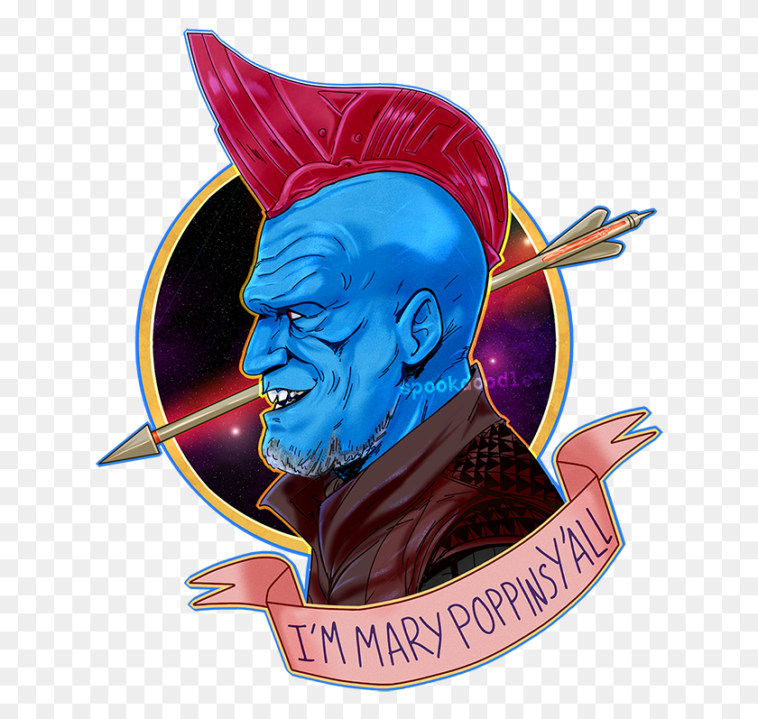 630x737 The Blue Space Dad We All Deserve Available On Redbubble Yondu Dibujo, Graphics, Person HD PNG Download