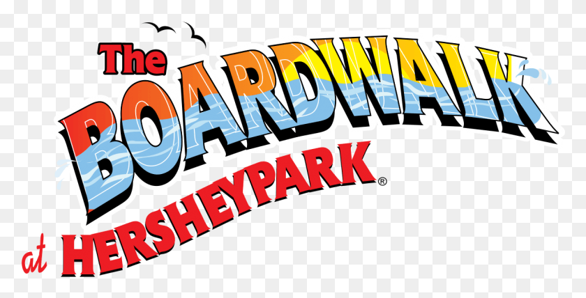 1189x562 The Boardwalk At Hersheypark Hershey Park Boardwalk Logo, Word, Text, Label HD PNG Download