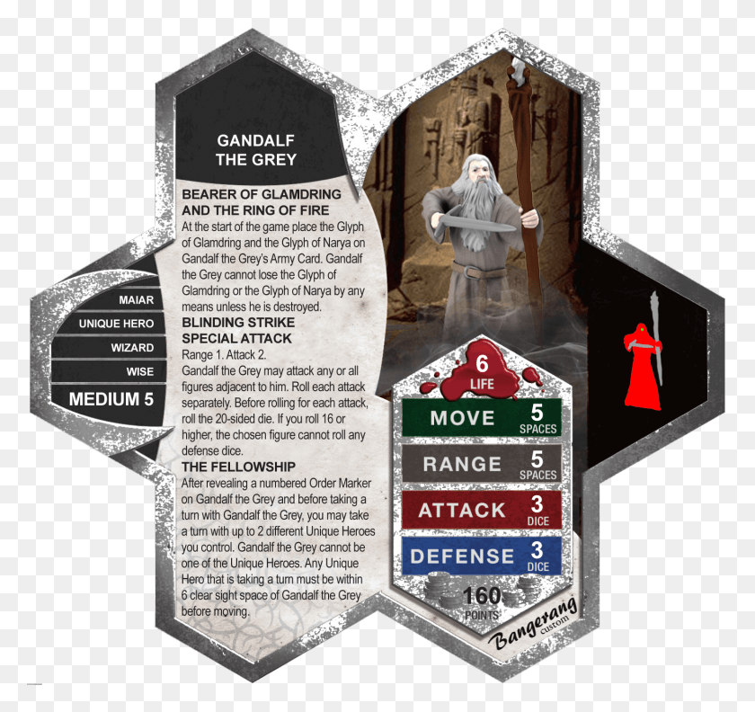1467x1377 The Book Of Gandalf The Grey Custom Heroscape Cards Gandalf, Flyer, Poster, Paper HD PNG Download
