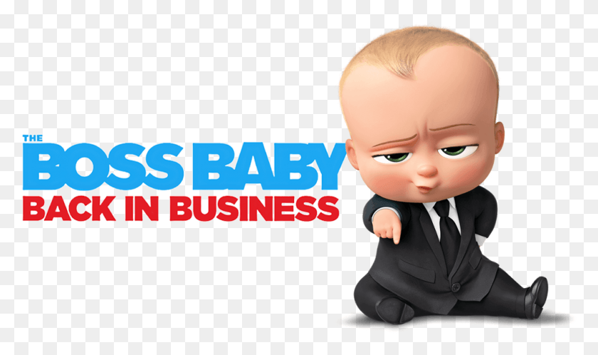 1000x562 Descargar Png Boss Baby Boss Baby Back In Business Logo, Persona, Humano, Juguete Hd Png
