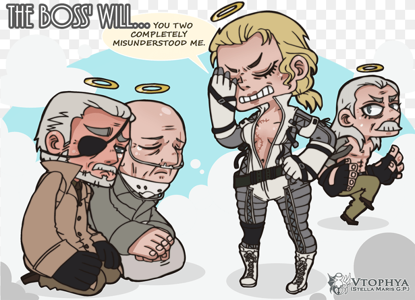 1040x754 The Boss1 Will You Two Completely Misunderstood Me Big Boss The Joy, Book, Comics, Publication, Baby Sticker PNG