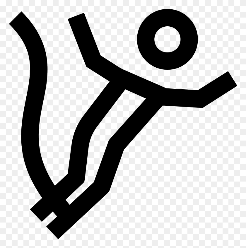 1313x1326 The Bungee Jumping Icon Is A Icon With A Person Falling, Gray, World Of Warcraft HD PNG Download