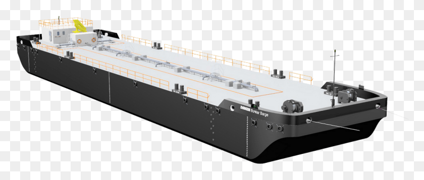 1135x433 The Bunker Barge Is Very Popular Across A Wide Range Barge, Boat, Vehicle, Transportation HD PNG Download