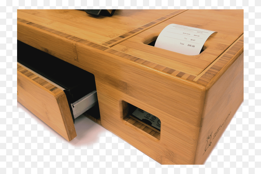729x500 Кассовый Чековый Принтер Денежный Ящик Apple Store Денежный Ящик, Мебель, Стол, Коробка Hd Png Скачать